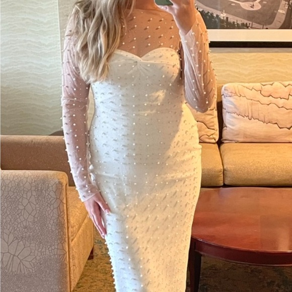 Dresses & Skirts - Sheer pearl dress